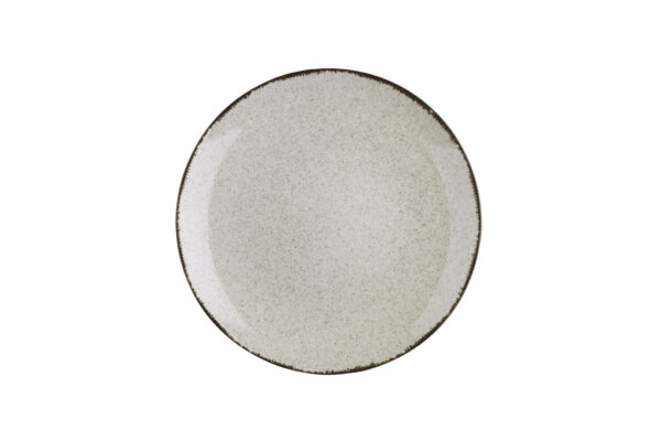 Prato sobremesa LINHA PEARL PORCELANA BEGE