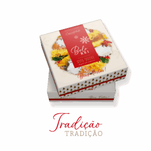 Caixa para Bolo Rei c/visor 50un