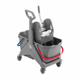 CARRO DE LIMPEZA c/DUPLO BALDE E PRENSA NICKITA 50L